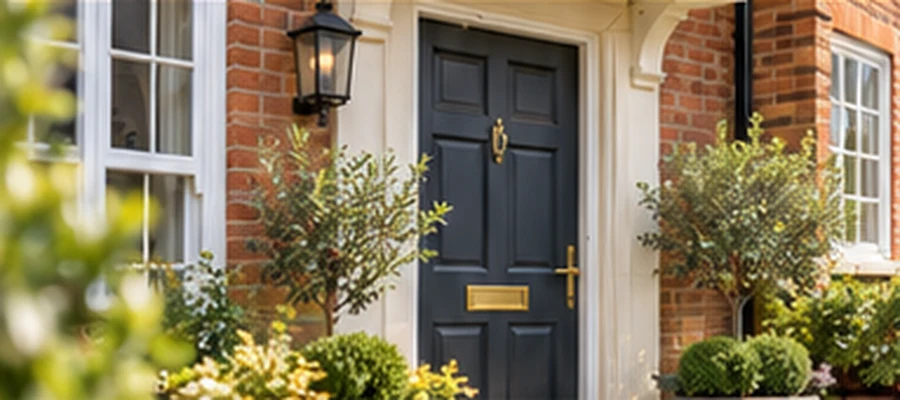 Welcoming entrance to a British home